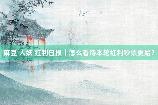 麻豆 人妖 红利日报｜怎么看待本轮红利钞票更始？