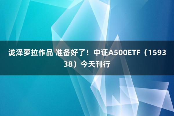 泷泽萝拉作品 准备好了！中证A500ETF（159338）今天刊行