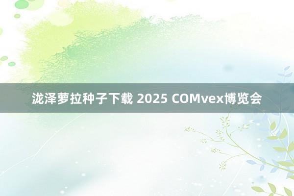 泷泽萝拉种子下载 2025 COMvex博览会