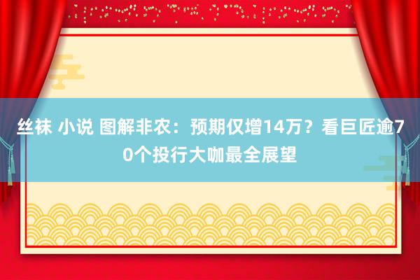 丝袜 小说 图解非农：预期仅增14万？看巨匠逾70个投行大咖最全展望