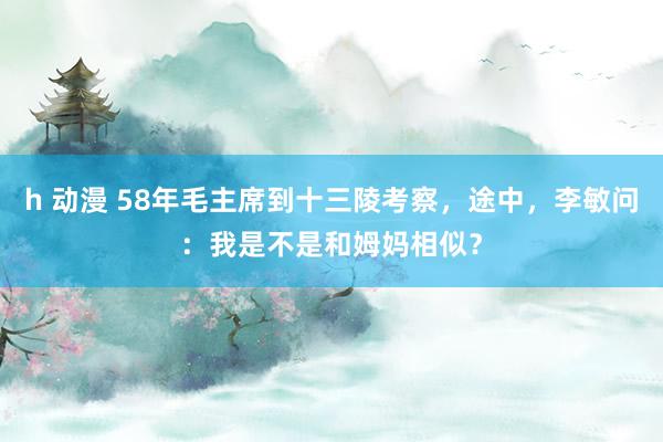 h 动漫 58年毛主席到十三陵考察，途中，李敏问：我是不是和姆妈相似？