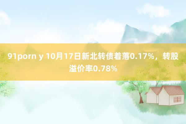 91porn y 10月17日新北转债着落0.17%，转股溢价率0.78%