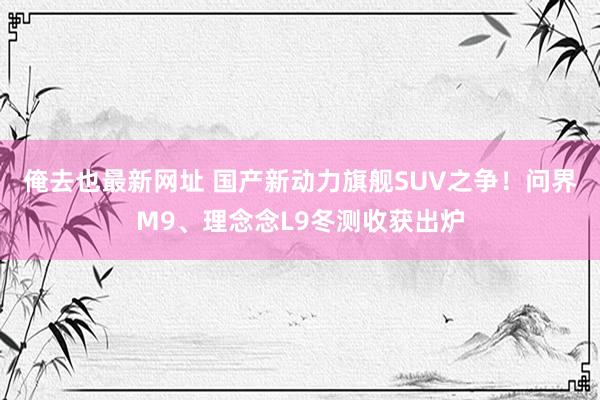 俺去也最新网址 国产新动力旗舰SUV之争！问界M9、理念念L9冬测收获出炉