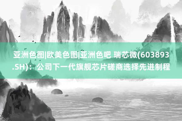 亚洲色图|欧美色图|亚洲色吧 瑞芯微(603893.SH)：公司下一代旗舰芯片磋商选择先进制程