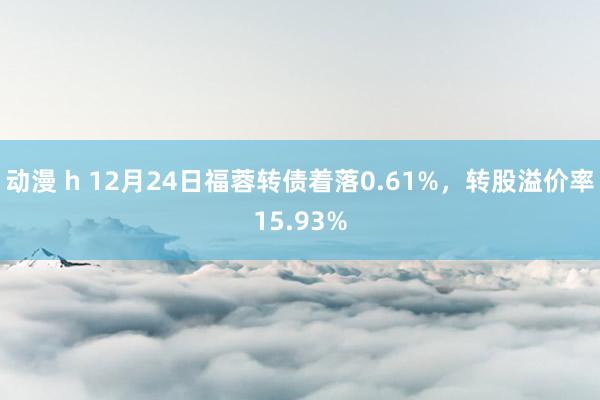 动漫 h 12月24日福蓉转债着落0.61%，转股溢价率15.93%