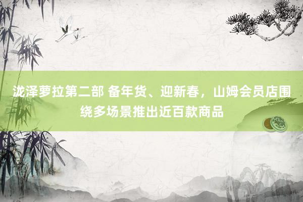 泷泽萝拉第二部 备年货、迎新春，山姆会员店围绕多场景推出近百款商品